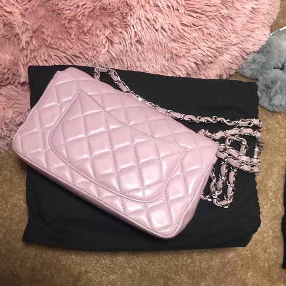Chanel lavender pink rectangular mini flap bag - Picture 2 of 7